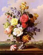 unknow artist, Floral, beautiful classical still life of flowers.121